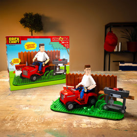 BrickCraft cooler accessory enhances display of the King of the Hill scene.