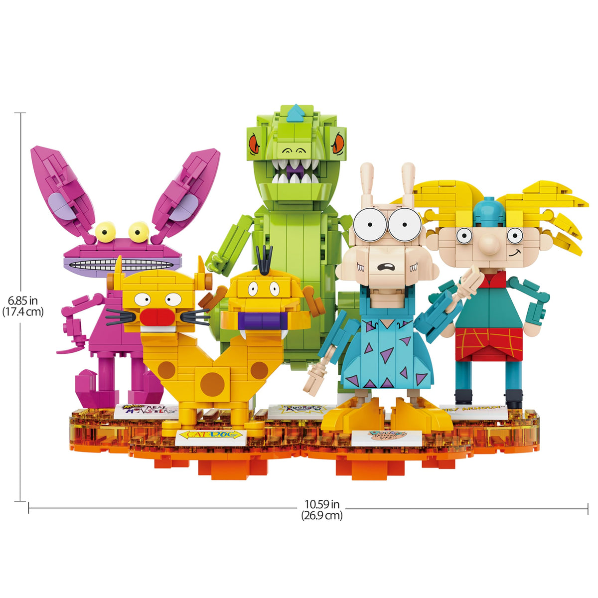 Brickcraft Nickelodeon 90s Arnold brick figure ideal for desk display.
