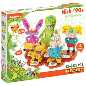 Brickcraft Nickelodeon 90s baseplate display to arrange all characters together.