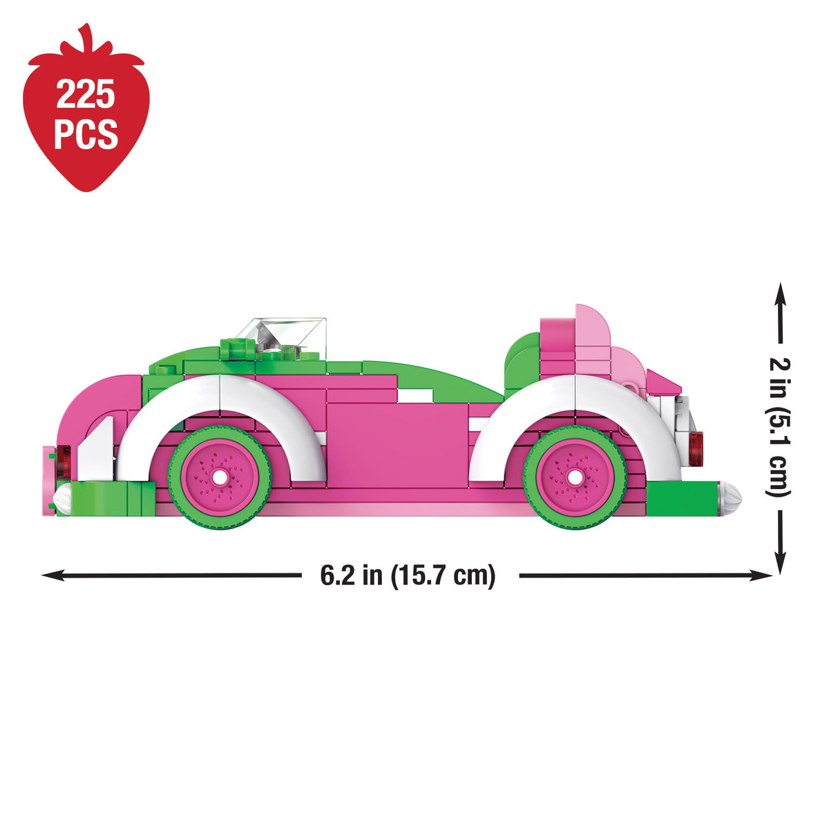 Brickcraft Sticker sheet for personalizing the vehicle and scene.