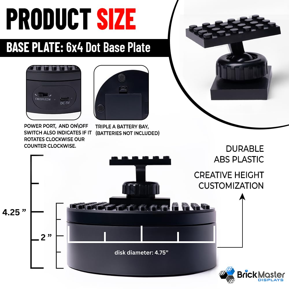 Infinity 360 turntable rotation showcases LEGO builds from all angles.