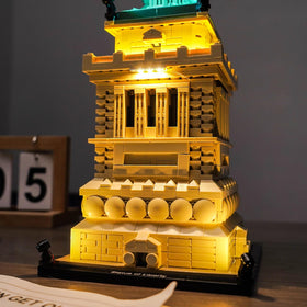 Installation guide page showing step-by-step lighting setup