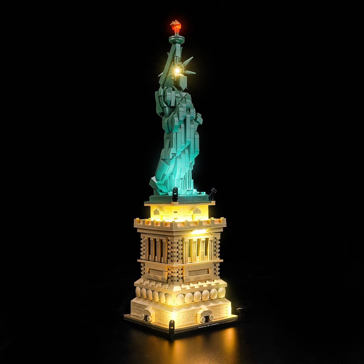 Hidden LED wires for a clean, museum-style presentation