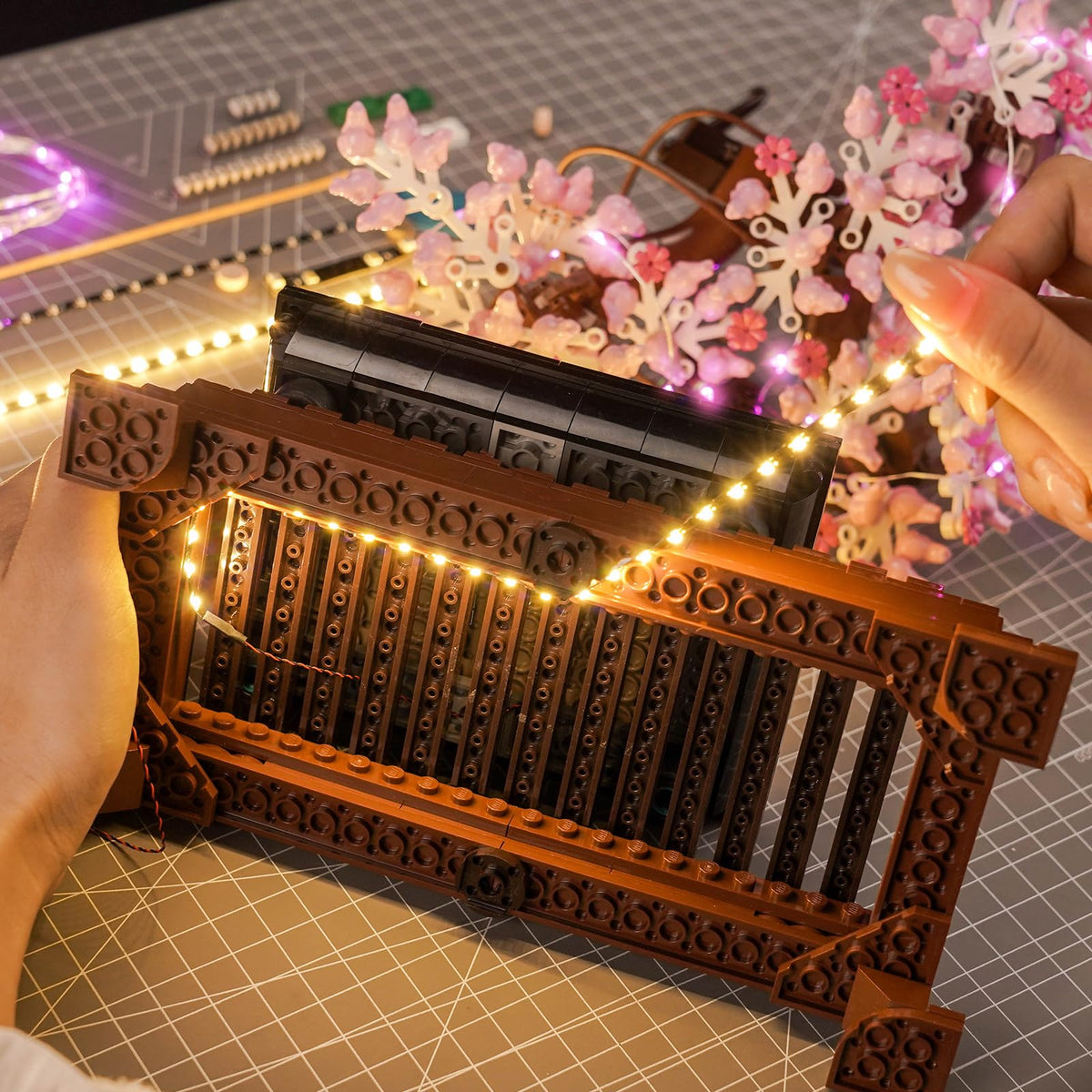 Brickshining power options with AAA or USB for flexible setup