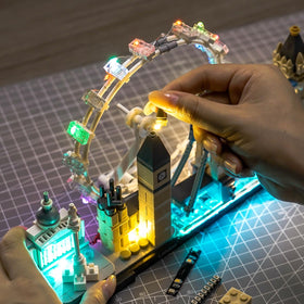 Brickshining USB-powered lights offer easy, plug-in convenience.
