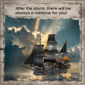 BrickTribe pirate ship mast and sail for authentic look