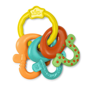 Bright Starts BPA-free toys, easy to wipe clean