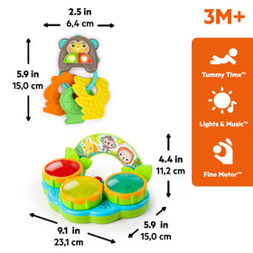 Bright Starts gift-set packaging ideal for baby showers and holidays
