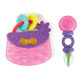 Bright Starts Everything Nice colors: purple, pink, teal for engaging playtime.