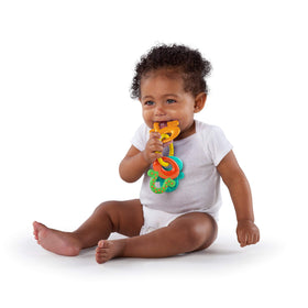 Bright Starts License to Drool teether key ring for portable relief