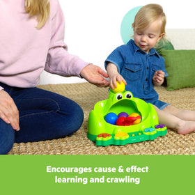Bright Starts Poppin Ball Frog toy baby playtime ideas and delight