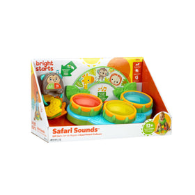 Bright Starts Safari Sounds Gift Set supports sensory-rich play from 3 months