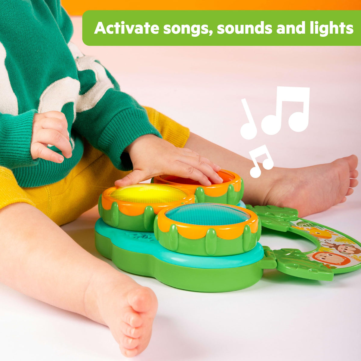 Bright Starts Safari Sounds gift set on-the-go design for travel-friendly play