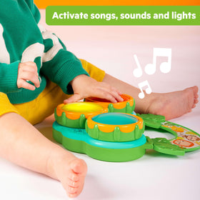 Bright Starts Safari Sounds gift set on-the-go design for travel-friendly play