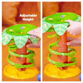 Bright Starts Tropical Twirl Ball Play Toy toucan button lights boost interaction