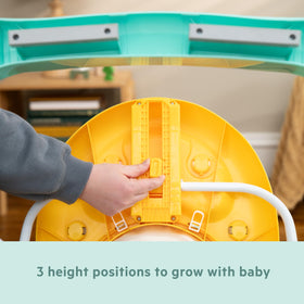 Bright Starts Winnie the Pooh walker folded for compact storage or travel