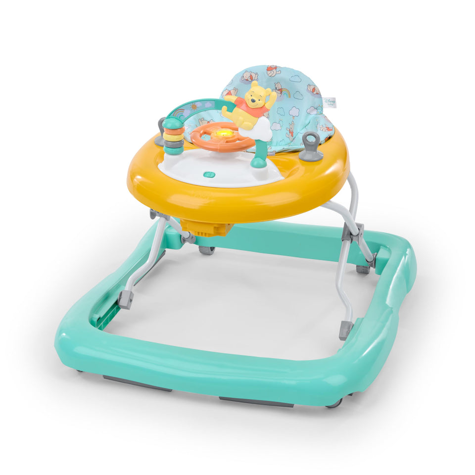 Bright Starts Winnie the Pooh walker front view promotes early exploration in safe design