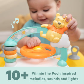 Bright Starts Winnie the Pooh walker steering wheel supports engaging pretend driving moments