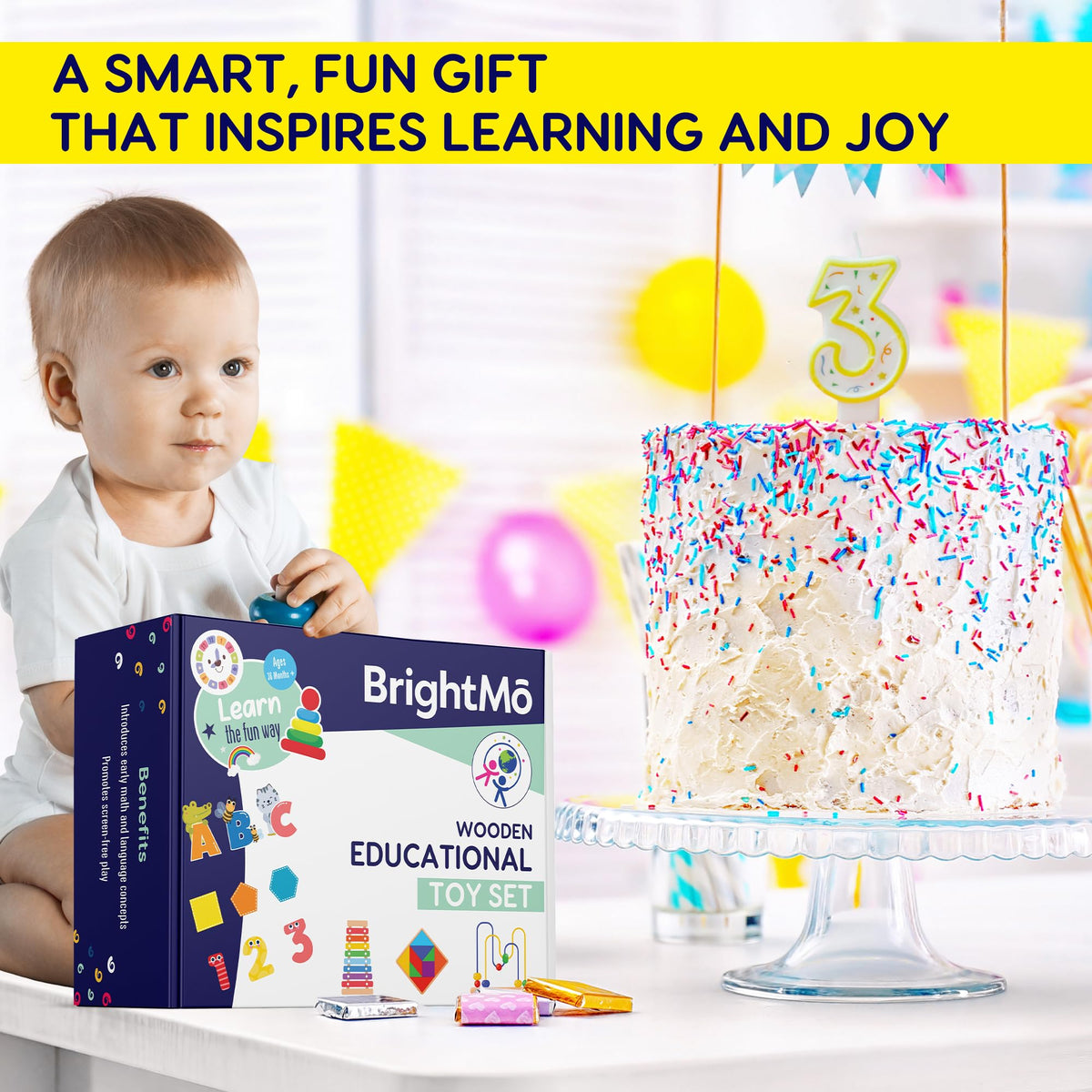 BrightMō 8-in-1 Bead Maze encourages fine motor movement and focus