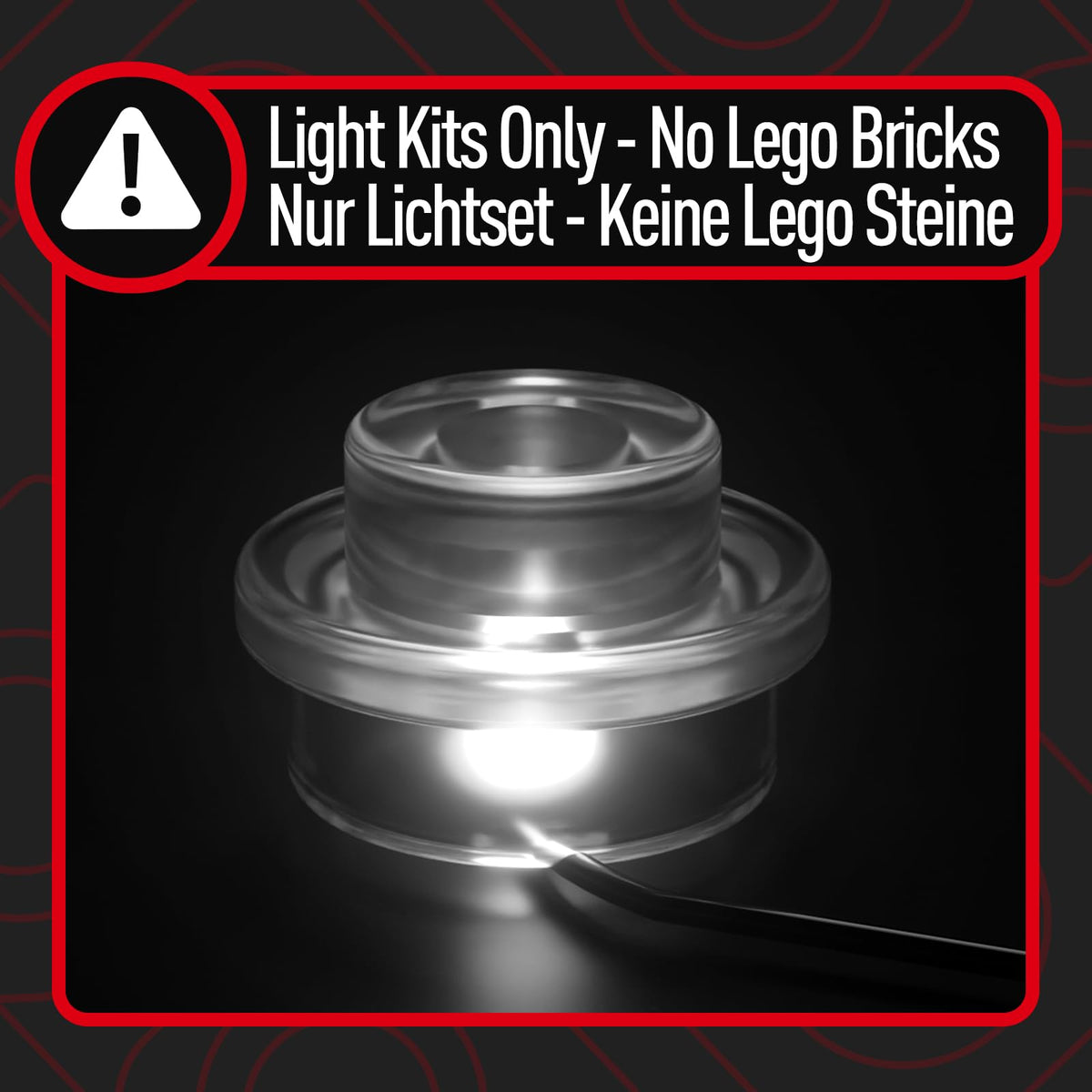BRIKSMAX light kit 10300 rear view adds depth with warm LEDs