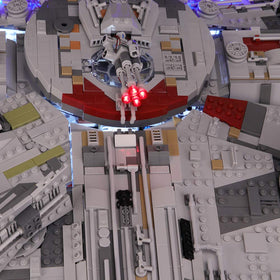 BRIKSMAX Millennium Falcon battery holder powers lights without extra bricks