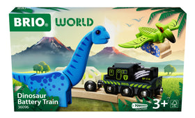 BRIO 36096 dinosaur battery train engine with front light for open-ended play