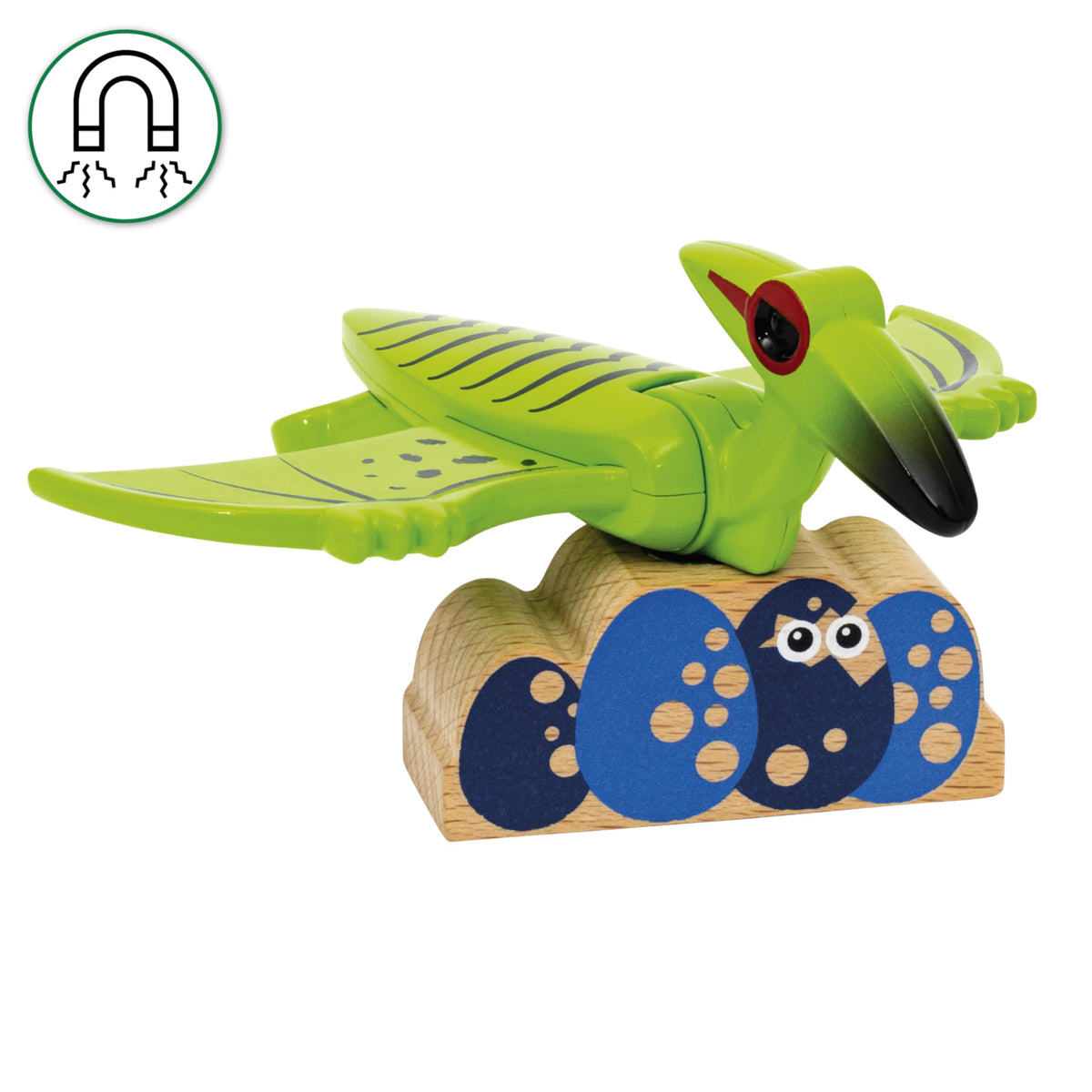 BRIO dinosaur train magnets enable interactive world-building and character play