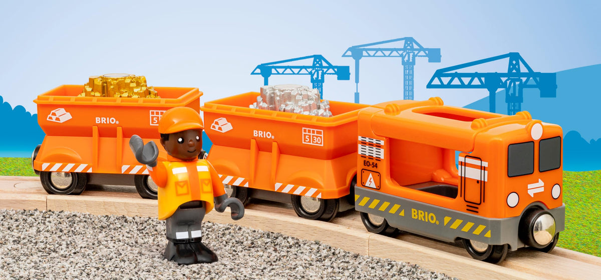 BRIO 36049 twin cargo wagons extend play scenarios.