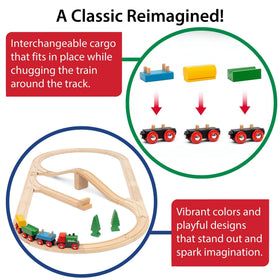 BRIO bridge component creates elevated adventures with stable, safe crossings.