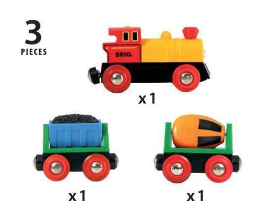 BRIO coal wagon in motion enables dynamic railway storytelling and play