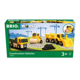 BRIO locomotive and wagons with magnetic links demonstrate simple connect-and-play.
