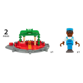 BRIO World ages 3 and up, inviting imaginative railway play for young builders.