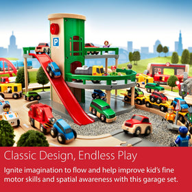 BRIO Parking Garage two levels invites city-building and storytelling.