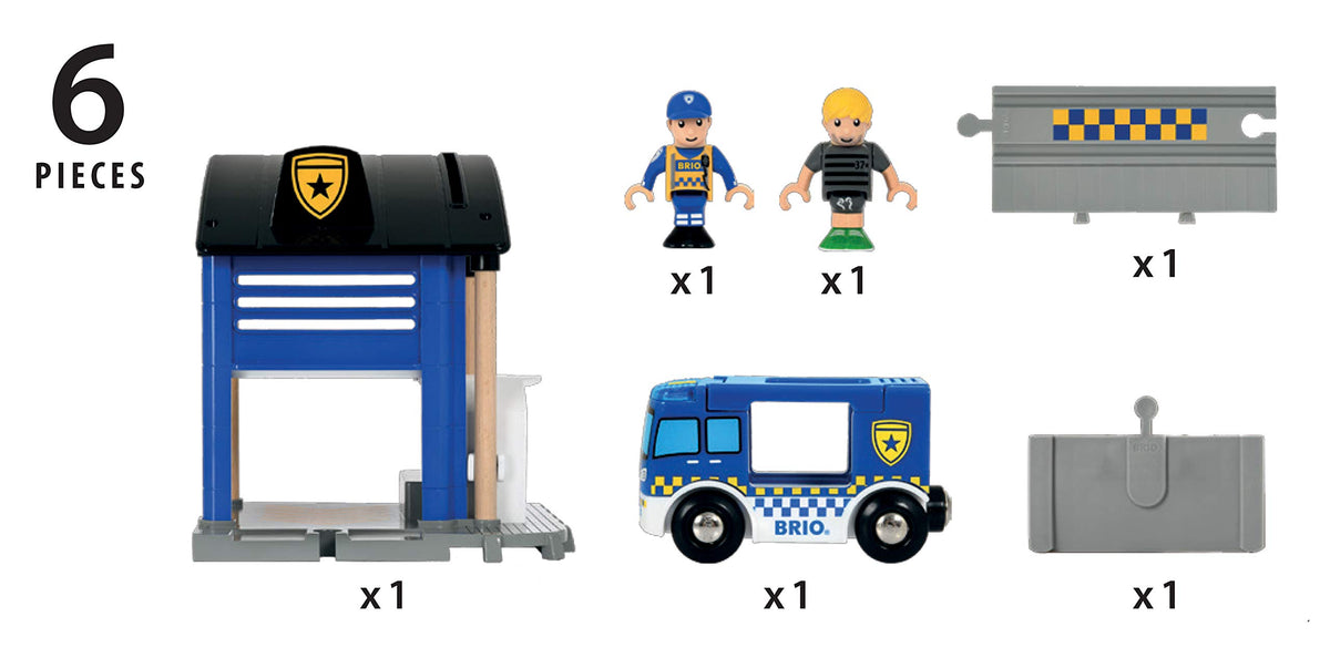 BRIO 33813 van with light and sound adds dynamic action to playtime