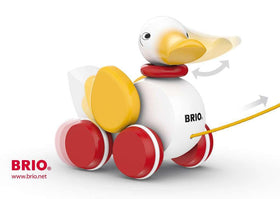 BRIO yellow pull cord enables easy pulling.