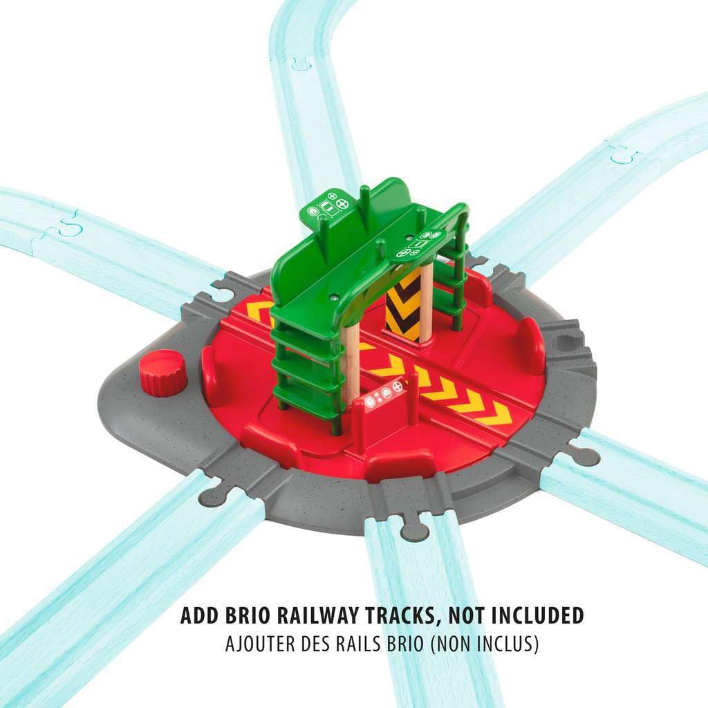 BRIO World seven track connection points enable expandable railway layouts.