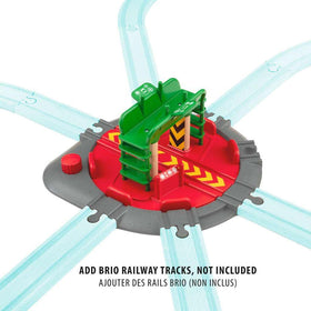 BRIO World seven track connection points enable expandable railway layouts.