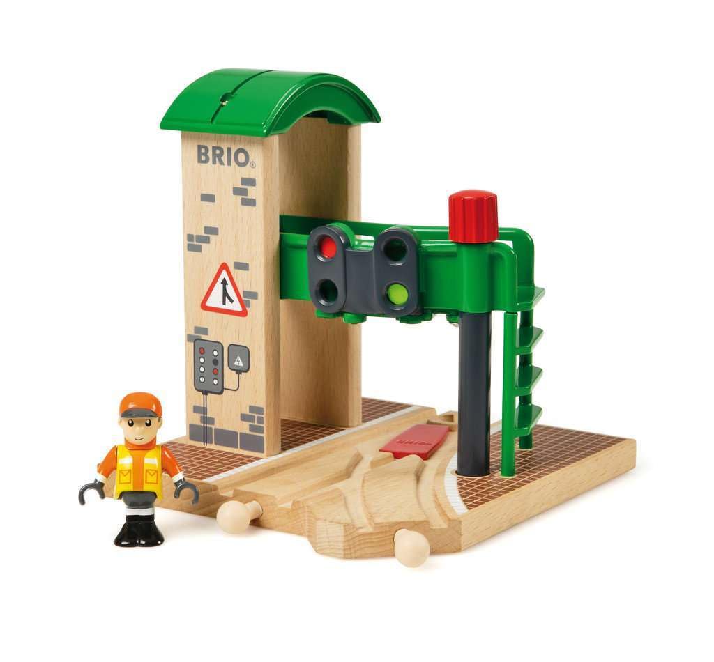BRIO Signal Station green signal displays safe routing for trains
