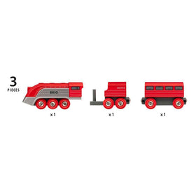 BRIO Streamline Train Set on-track compatibility for expandable layouts