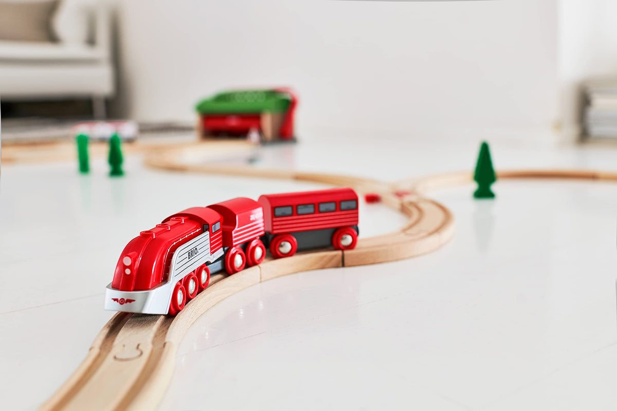 BRIO Streamline Train Set wooden wagons for imaginative railway adventures