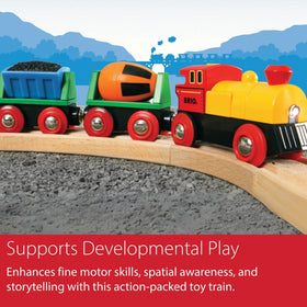 BRIO sustainable wooden construction supports durable, eco-friendly playtime