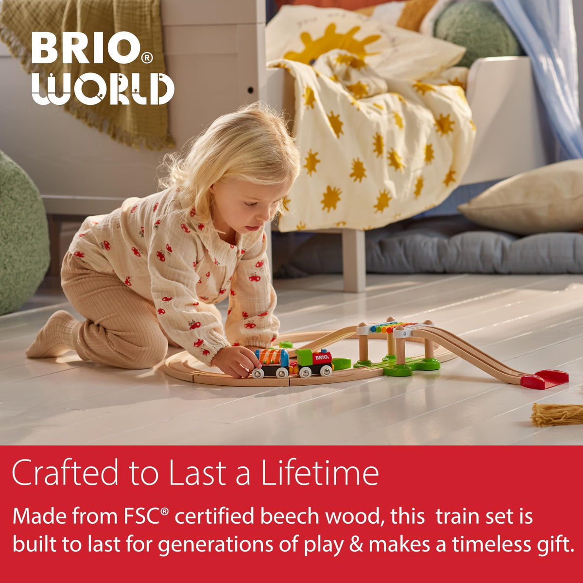 BRIO toddler-friendly setup supporting hands-on imaginative play