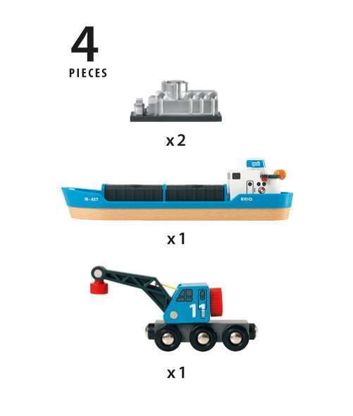 BRIO toddler playtime with train set supports creativity and spatial awareness.