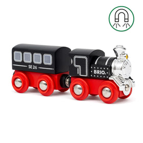 Two-piece BRIO train inspiring imaginative play scenarios