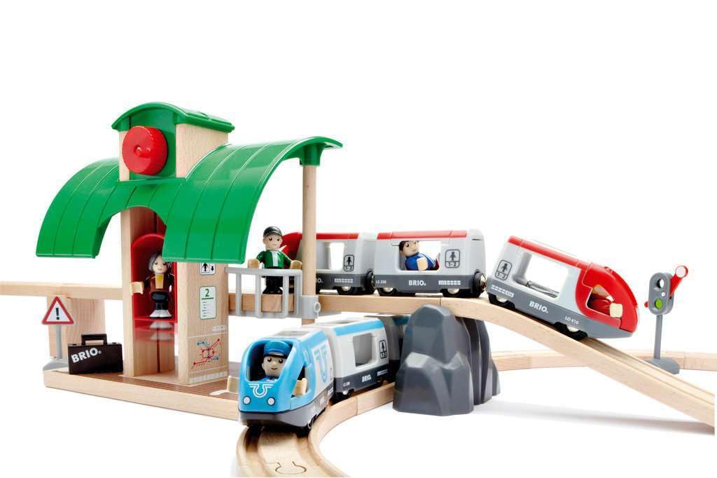BRIO two trains in travel set invite cooperative play and journeys
