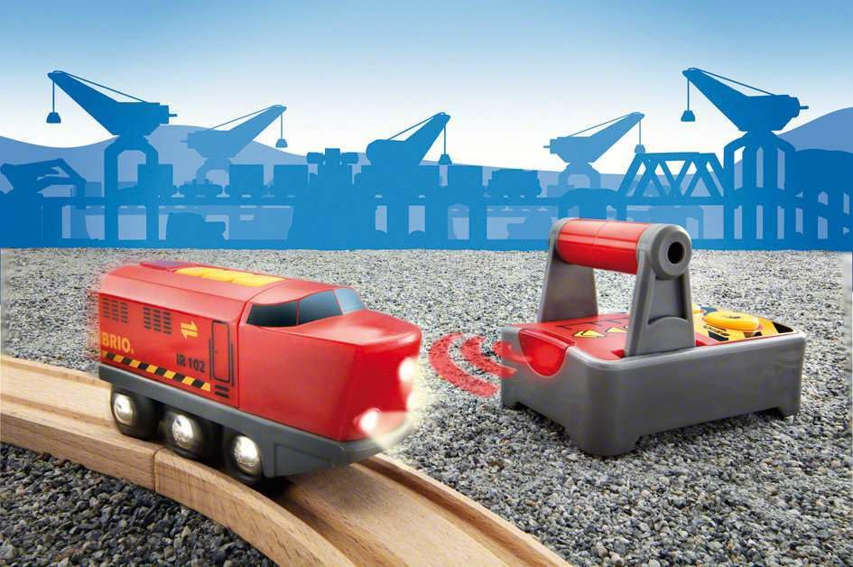 BRIO wooden railway compatible with all BRIO pieces for expanded adventures.