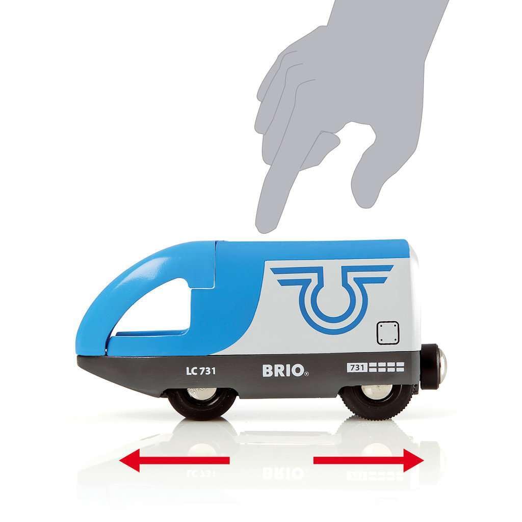 BRIO Travel Battery Train gift-ready packaging, ideal for birthdays
