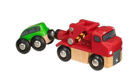 BRIO tow truck front view with magnetic coupling for easy rescues