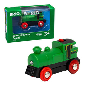 BRIO World 33595 Engine Train front view with battery-powered motion for dynamic play