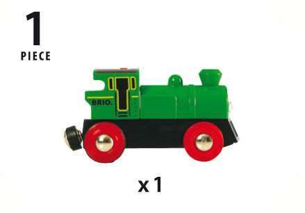 BRIO World 33595 Engine Train green color ideal for toddlers 3+